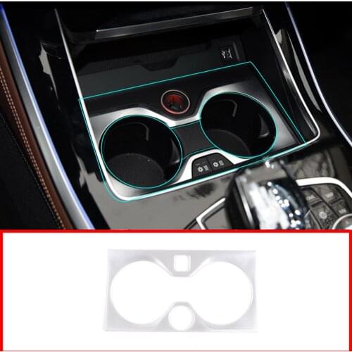 ABS Silver Style Car Central Control Teacup Decorative Frame For BMW X5 2019