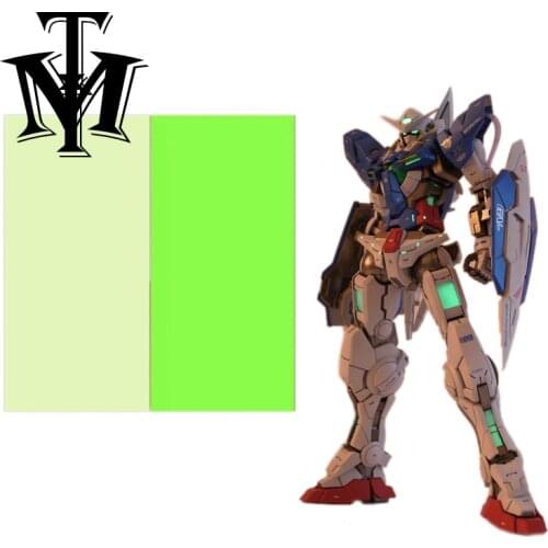 Action Figures Diy Model fans Anime Peripheral Gundan Model Eye Patch Paper Luminous Sticker 10*15cm Toys