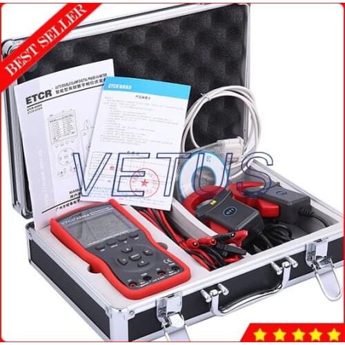 ETCR4200A Intelligent Double Clamp Digital Phase meter Volt-Ampere Meter