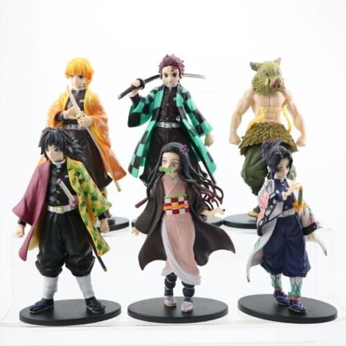 Demon Slayer 16cm Anime Figure Kimetsu No Yaiba Action Q Posket Kamado Tanjirou Kamado Nezuko Agatsuma Figurine Toys