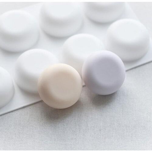 8-hole Round Food Grade Silicone Mold Hand-made Soap Silicone Mold High Temperature Resistant Easy Releasesoap Making Supplies