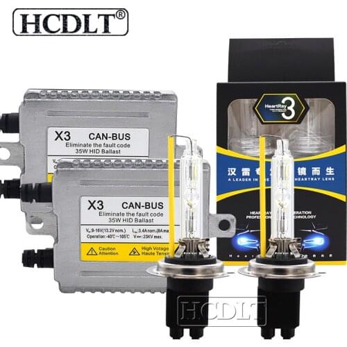 HCDLT Super Canbus Xenon Kit 9012 35W HeartRay H1 6500K 4500K 5500K H7 H11 HB3 D2H Xenon Bulb DLT X3 Canbus Ballast Car Styling