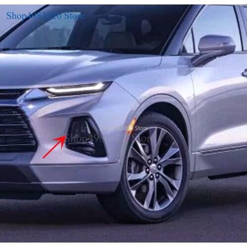 Car auto cover styling For Chevrolet Blazer 2019 2020 ABS chrome front head fog lamp light trim car styling accessories 2pcs