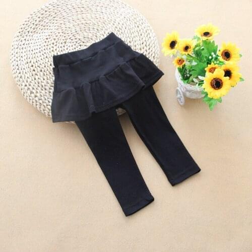 Autumn and Winter Girls Leggings Baby Kids Cotton Skirt Leggings Children Matching Pants Clothes Girls Ruffle Pants