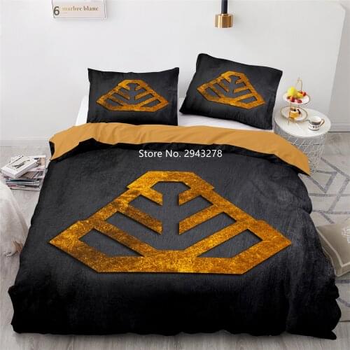 Rocket League Game Pattern Black Purple Duvet Quilt Cover Pillowcase Bedding Teenager Adult Bedroom Decoration Home Textiles