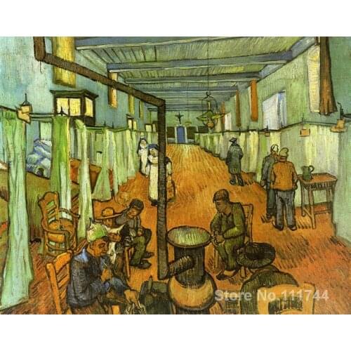 Ward in the Hospital at Arles Vincent Van Gogh famous paintings oil canvas reproduction High quality Hand painted