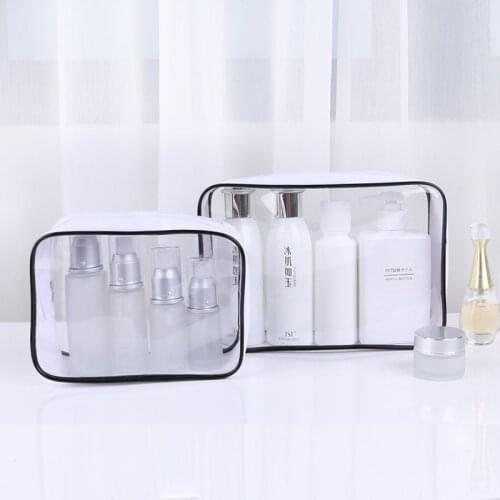 Transparent PVC Bags Travel Organizer Clear Makeup Bag Beautician Cosmetic Bag Beauty Case Toiletry Bag Make Up Pouch Wash Bags