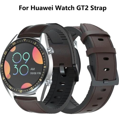 Watch Strap For Samsung galaxy watch 46mm 22mm Leather Band Silicone Bracelet Watchband for Gear S3 Frontier&Classic Smartwatch