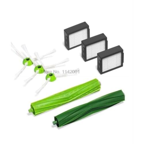 120sets 3* Filter + 3*Side Brush +2* Brush Roll for iRobot Roomba i7 E5 E6 I Series Robot Vacuum Cleaner Replacement Spare Parts