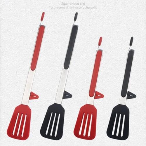 Food clips Stainless Steel Utensils Kitchen Tongs Food Clip Rubber Tip Bakeware Tools Baking Accessories Green