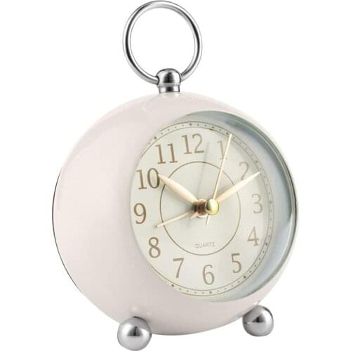 Silent Bedside Clocks Non Ticking Desk Clock Analogue Alarm Clock Bedroom Clock Simple Loud Vintage Alarm Clocks