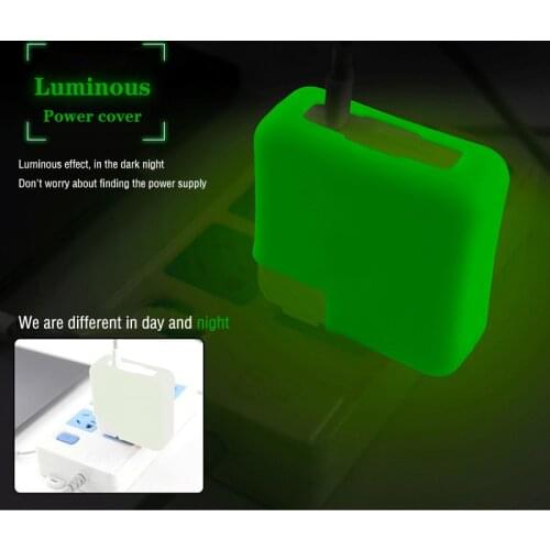 Laptop Charger Silicone Cover Organizer Protectors Dustproof Laptop Sleeves Adapter Protective Case For MacBook Adapter