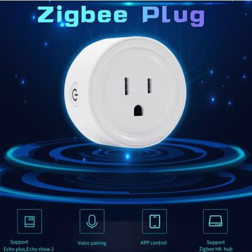 Zigbee Smart Socket US Plug Switch For Alexa Smart Things Hub App Control Remote Timing Delay Smarthome Module Homekit Accessory