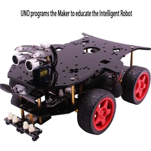 Smart car robot kit compatible with Arduino Uno programming maker education 4WDScratch