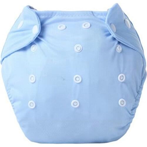1Pcs Blue Cloth Diapers Brand New Adjustable Reusable Lot Kids Boys Girls Washable Nappies Baby Solid Cover Wholesale