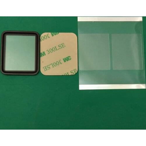 1Pcs (Checked) For Apple Watch Series 4/ 5 Front Glass Lens 40mm 44mm Touch Screen Outer Panel Replacement Part+OCA+Glue