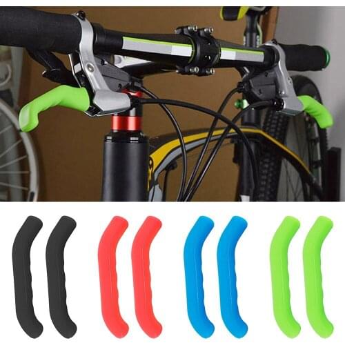 2PCS Silicone Bicycle Lever Grips Protectors Cover Sleeve Mountain Bike Handle Bar Grip Wrap Bicycle Brake Lever Non-slip