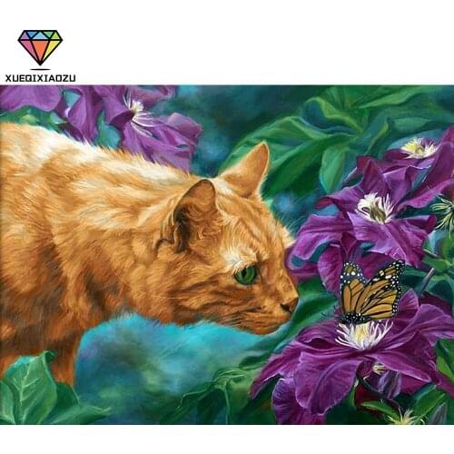 XUEQIXAIOZU Full Round Diamond drawing Mountain landscape 5D DIY Diamond embroidery Mosaic painting Home decoration gifts New