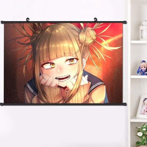 Anime Boku no My Hero Academia Himiko Toga Wall Scroll Poster Manga Wall Hanging Poster Fashion Home Decoration Art 40*60cm