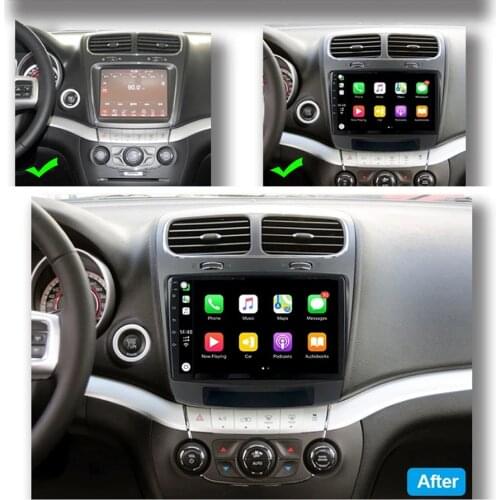Car Multimedia Video Player For Fiat Freemont Dodge Journey Android 10 Octa Core 6+128G Gps Navigation Radio Carplay Sim Card