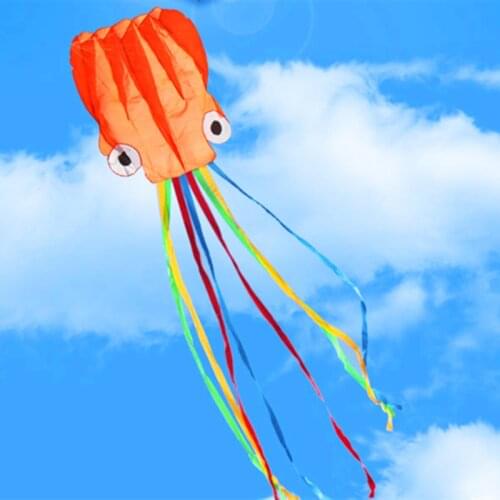 Free shipping large octopus kite nylon ripstop outdoor toys big kites flying windsock kite for children albatross kite factory