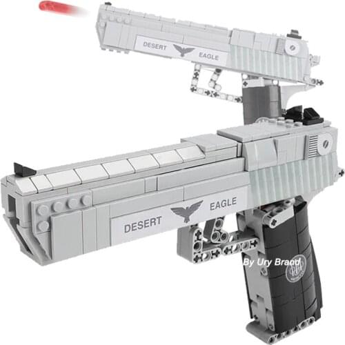 Military Weapons Series Pistol Gun Model Bricks Building Blocks Toys for Children Boys Kids Gifts 528Pcs