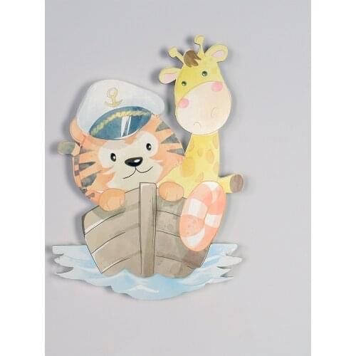 Sailor Animals Wooden Design Lighting Decorative Modern Bedroom Wall Lamps Led Light Night Light 2021 Model 036