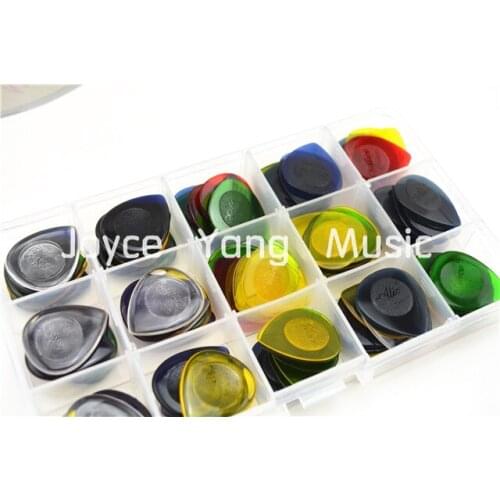 Lots of 100pcs Alice Medium Shape Water Drop Heavy Durable Clear Electric Guitar Bass Guitar Picks Free Shipping Wholesales
