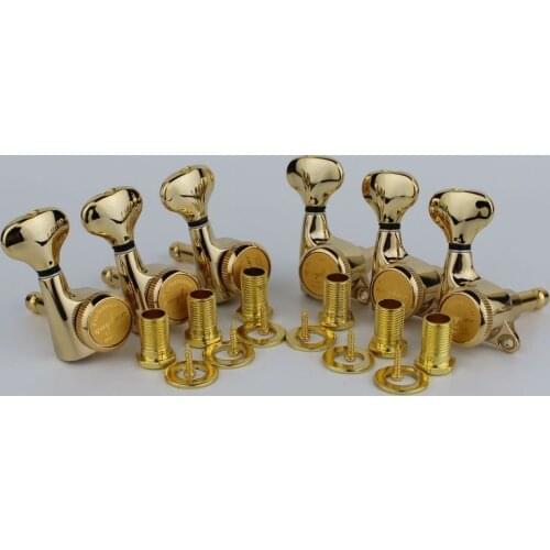 GUYKER Guitar Machine Heads Tuners Gold Locking String Tuning Key Pegs Tuners for LP, SG, TL Electric Guitars