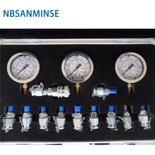 NBSANMINSE SM16256 Pressure Testing Box high pressure For Ships Excavator Hydraulic Industry pressure guage Engineer Application