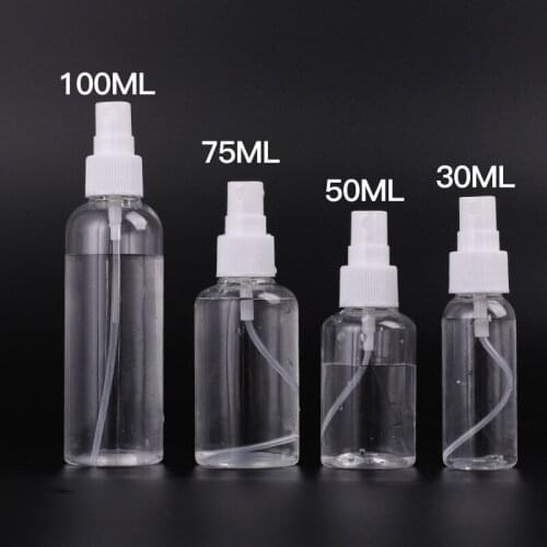 Mini can be filled Portable Travel Convenient air Atomizer Transparent bottle Spray Bottle Cosmetic Container For Traveler