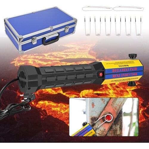 1000W Magnetic Induction Heater Kit Flameless Heating Technology With 8 Coils And Aluminum Alloy Box For Heating Nuts Gears