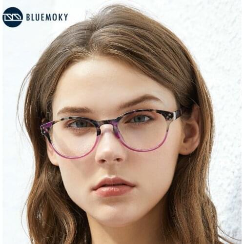 BLUEMOKY Vintage Oval Reading Glasses For Women Brand Designer Hyperopia Presbyopic Eyeglasses With Diopter Optical Eyewear