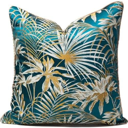 Polyester Pillowcase Plant Single-sided Printing Pattern Pillowcase Household Goods Decorative Cushion Cover