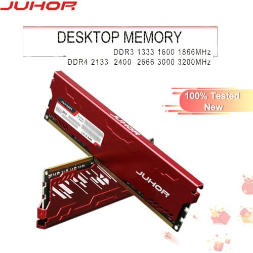 JUHOR Factory wholesale Rams DDR3 8GB 1600Mhz Memoria Desktop Memory With Heat Sink