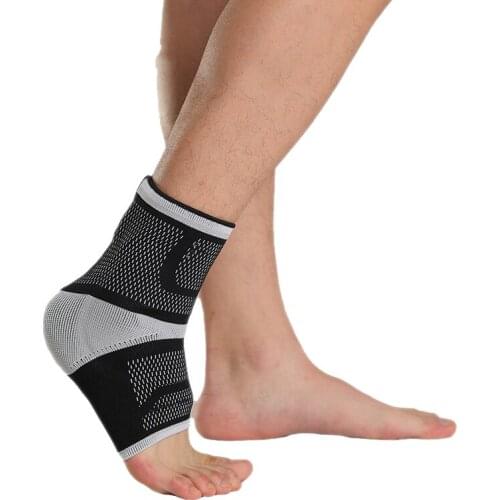 Professional Ankle Support Silicone Black Basketball Fitness Weightlifting Pressured Ankle Sprain Guard Protection