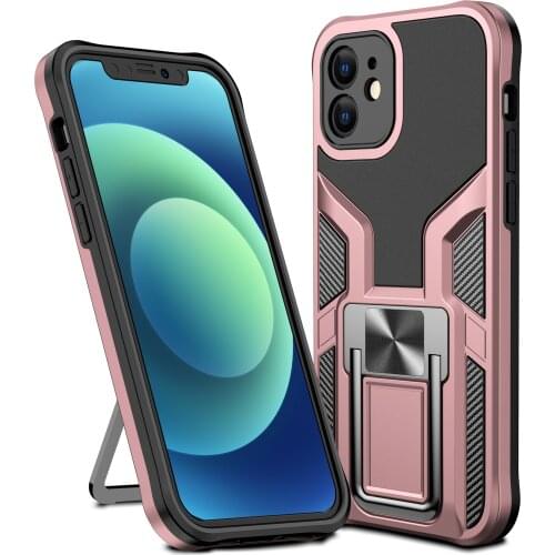 Luxury Anti-fall Heavy Protection Armor Ring Bracket Phone For iPhone 8 7 Plus X XS XR 12 MINI 11 Pro Max SE 2020 PC Back Cover