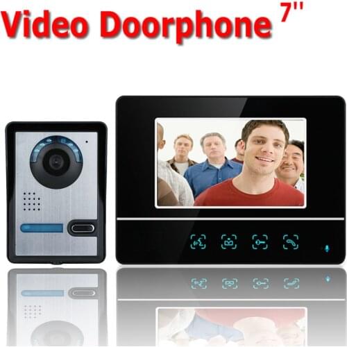 7 Inch TFT Touch Screen Color Video Door Phone CMOS Night Version Camera Intercom system with IR-CUT HD 700TVL Camera