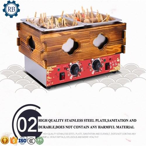 Stainless Steel Inner Pot Oden Food Cooker Street Snacks Cooking Machine