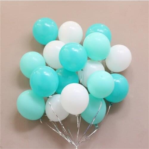 20pcs Mint Green Balloons or white latex balloon 10inch mint Blue Party Supplies Wedding Decoration birthday Party toy