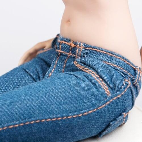 DIY 1/6 Scale Female Skinny Jeans Pants for 12" Action Figure Body