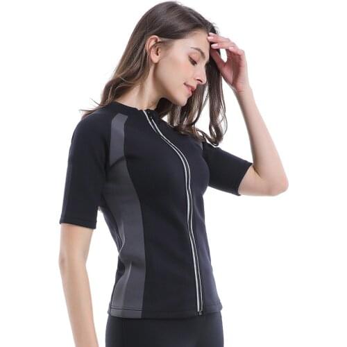 Women Body Shaper Neoprene Sweat Sauna Suit Shirt Pants Zip Up Workout Weight Loss Shapewear Hot Yoga Suits