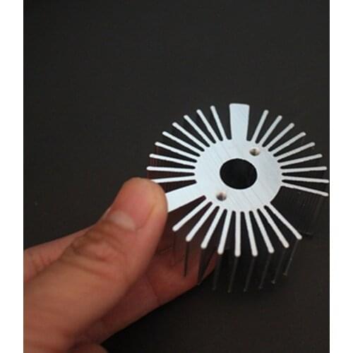 53*22mm Round Oxidation Sunflower Aluminum Heatsink for 1W/3W/5W LED Lamp