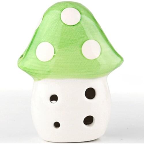 6 Holes Ocarina Small Mushroom Cartoon 5 Colors Alto C Tone Tourist Souvenir Teaching Toys Ceramic Pendant for Beginner 2021 New