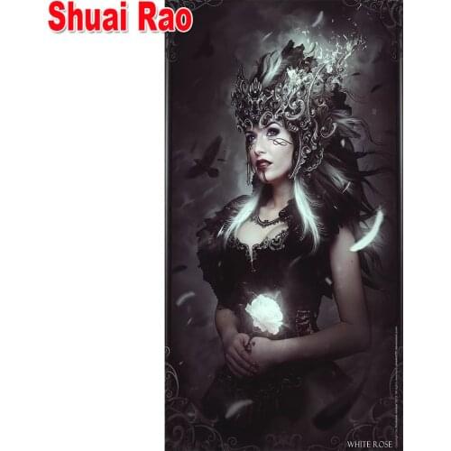 Diamond painting African art woman abstract Art cross stitch full square round diamond embroidery mosaic Mystery artwork Gift