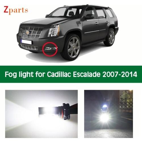 Car LED Fog Light For Cadillac Escalade ESV EXT 2007 2008 2009 2010 2011 2012 2013 2014 Foglamp Bulb Ice White 12V Accessories