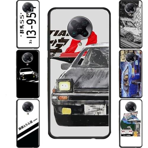 Japan Anime Initial D Car Case For POCO F3 F1 F2 Pro M3 X3 Cover For Xiaomi Mi 10T Pro Mi 11 Lite Note 10 Mi 11 Ultra