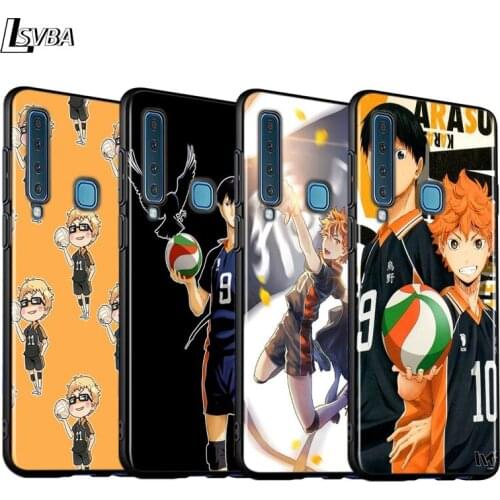 Black Cover Haikyuu Hinata for Samsung A9 A7 2018 Shell for Samsung Galaxy A8 A6 Plus A5 A3 2018 2017 Phone Case