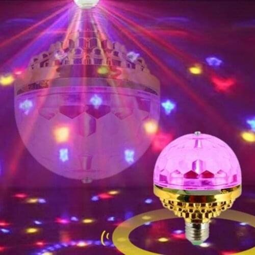 Color Rotating Bulb E27, RGB Color Changing Party LED Bulbs Colored for For Disco Party DJ Christmas Weddings Dance Parties