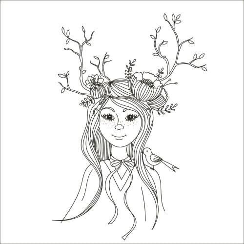 DABOXIBO Weird Girl Clear Stamps Mold For DIY Scrapbooking Cards Making Decorate Crafts 2020 NEW Arrival